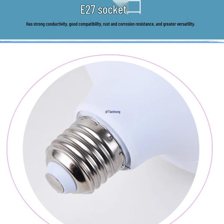 High Power Energy-Saving Super Bright Durable Bulb with 27 Thread Screw Base