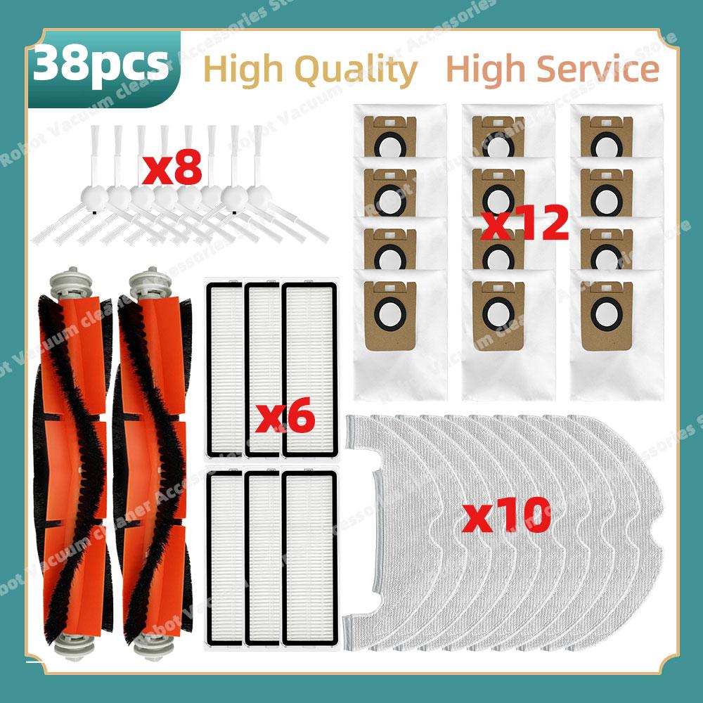 Compatible For ( Dreame Bot D10 Plus / RLS3D / Z10 Pro / L10 Plus ) Parts Main Side Brush Hepa Filter Mop Dust Bag Accessories