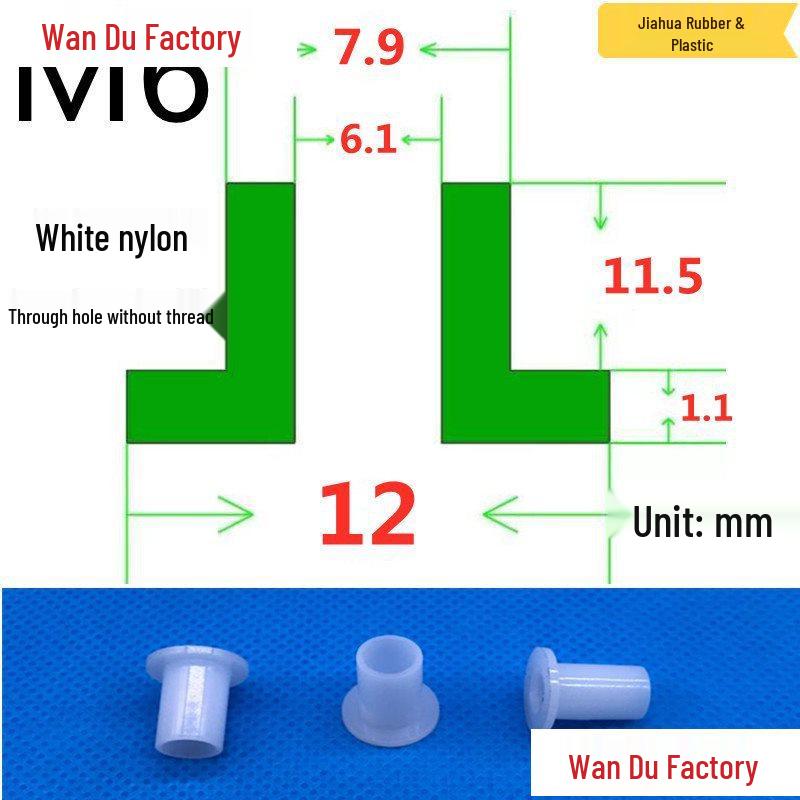 T-Shaped Nylon Insulating Bushing Spacer for M3-M35 Threads