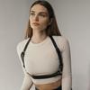 Modischer Breiter Leder-Taillengürtel Für Damen Punk Gothic Body Bondage Brustgeschirr Gürtel Harajuku Hosenträger Bekleidungszubehör
