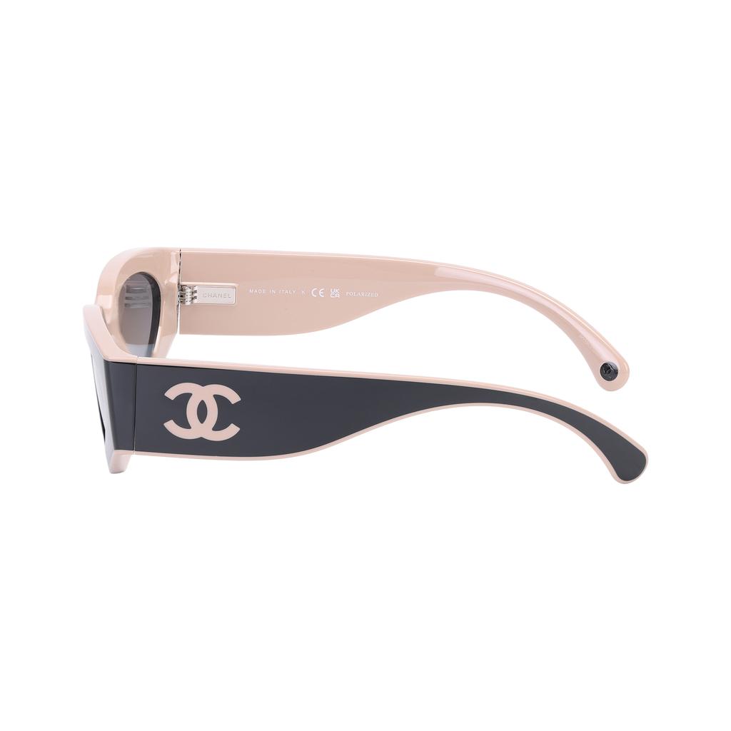 Chanel Gafas de sol Cat Eye con diseño de logo Gafas de sol unisex Negras CH6056-C534/M3