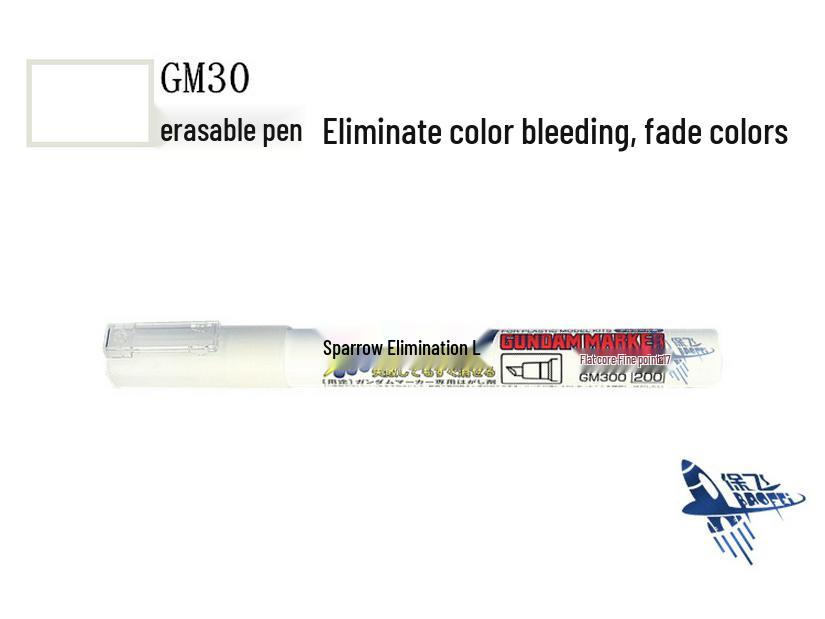 Gundam Mr. Color Oil-Based Lining Pen & Eraser Tool for DIY Touch-Up