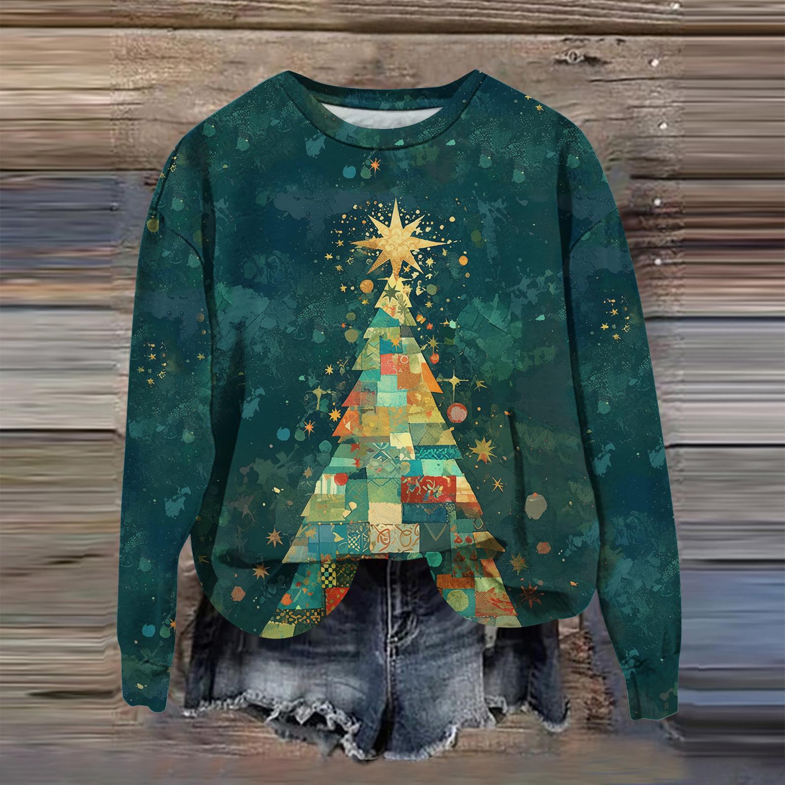 

Женская мода с принтом, длинный рукав, свободный круглый вырез, свитшот, осень XXXXL