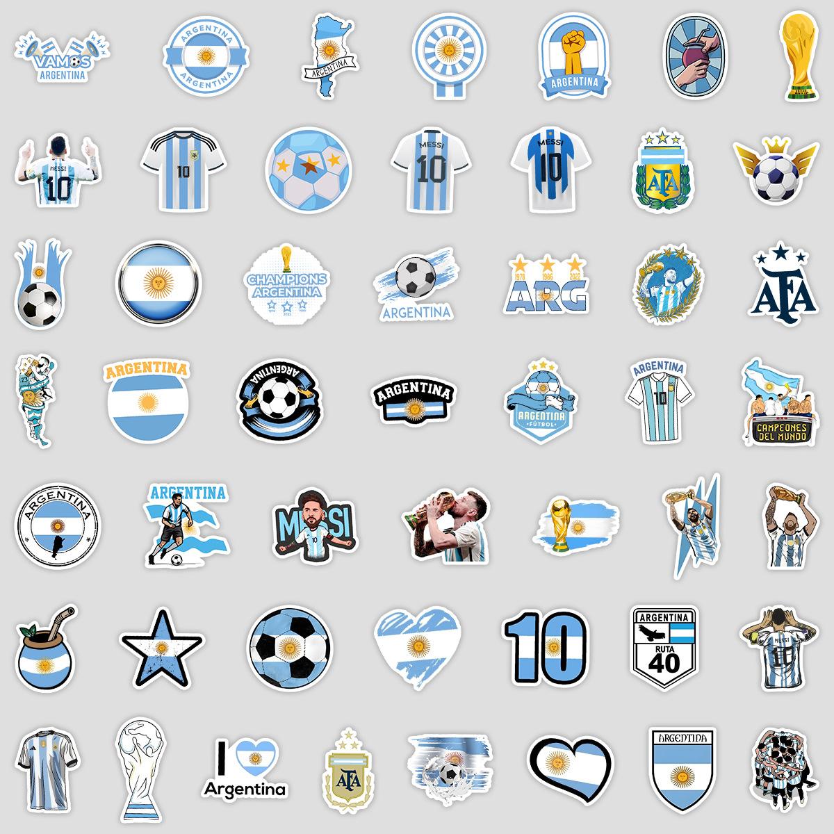 

50 Argentina Team Graffiti Stickers Mobile Phone Computer Waterproof Decorative Stickers Creative DIY Team Stickers