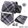 Men'S Business Dress Tie 5-Piece Groom Best Man Dress Accessories Gaowei Dense Jacquard Tie Worker