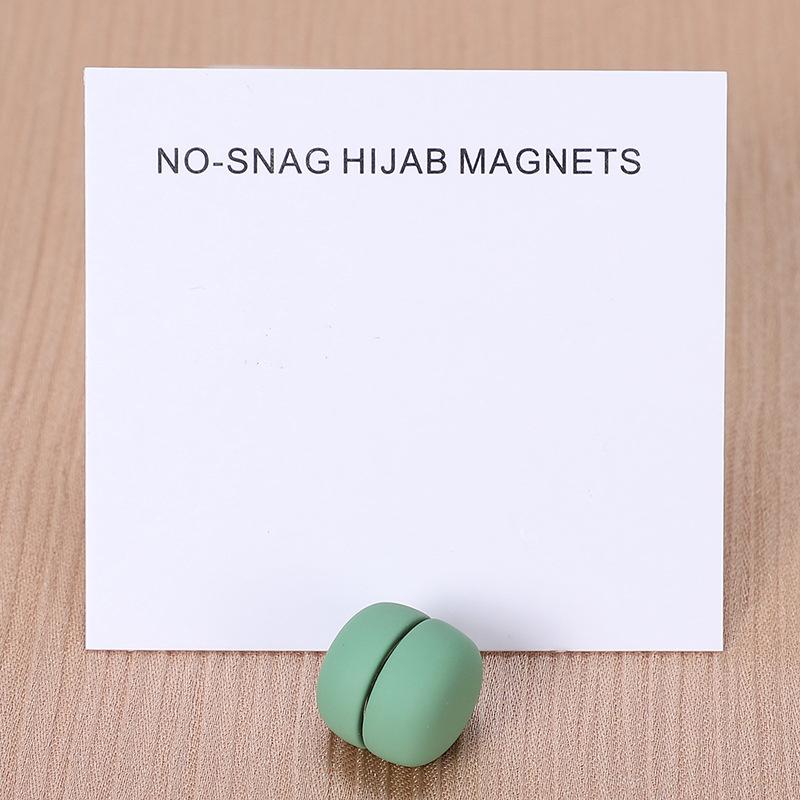 1 Pair Matte Magnet Hijab Pins Magnetic Brooch Headscarf Women Shawl Strong Magnetic Button Headscarf Accessories Mix Color