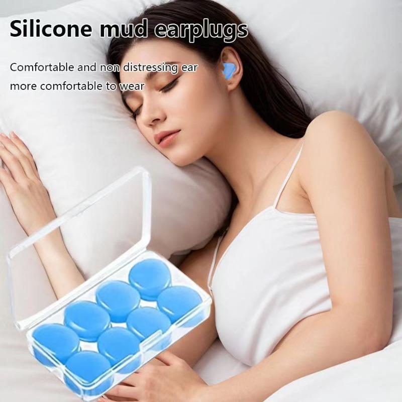 6Pcs Silicone Ear Plugs Sound Insulation Ear Protection Earplugs Anti-Noise Sleeping Plugs for Travel Rest Quiet Noise Reduction
