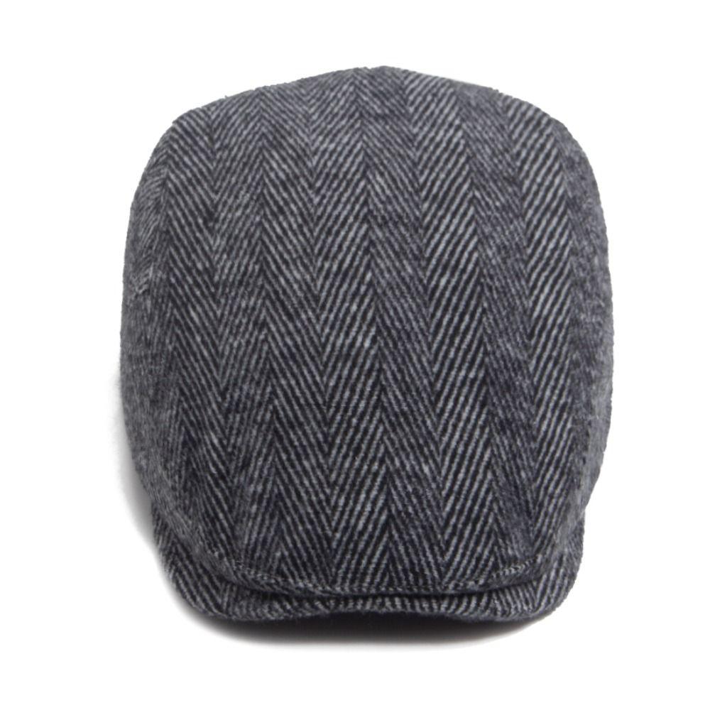 Fashion Vintage Men Beret Hats Warm Casual Newsboy Cap Classic Big Size Flat Hat Men