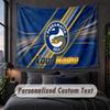Custom Name Text Tapestry,Parramatta Eels Decorative Wall Hanging, Background Tapestry For Home Bedroom