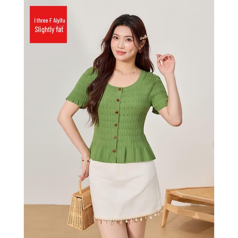 IEF Plus Size Summer Design Top 3XL