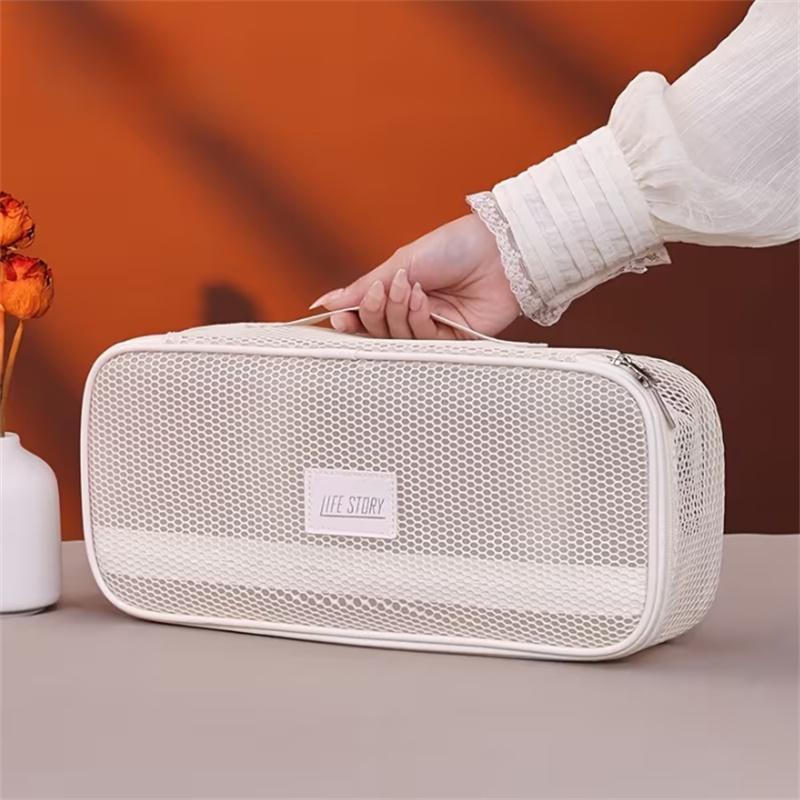 

BEPAN Hair Tool Organizer Bag with Zipper Closure Travel Hair Dryer Storage Bags for Hot Straighteners Curling Iron Hair Styling Tool білий