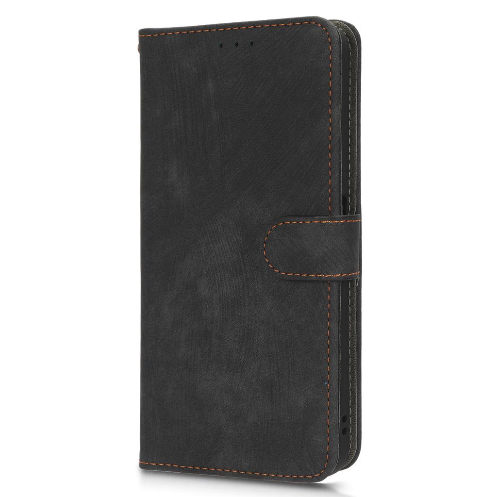 For Motorola Moto G14 4G Anti-Scratch Cell Phone Case Leather Stand Cover RFID Blocking Wallet Shell with Strap