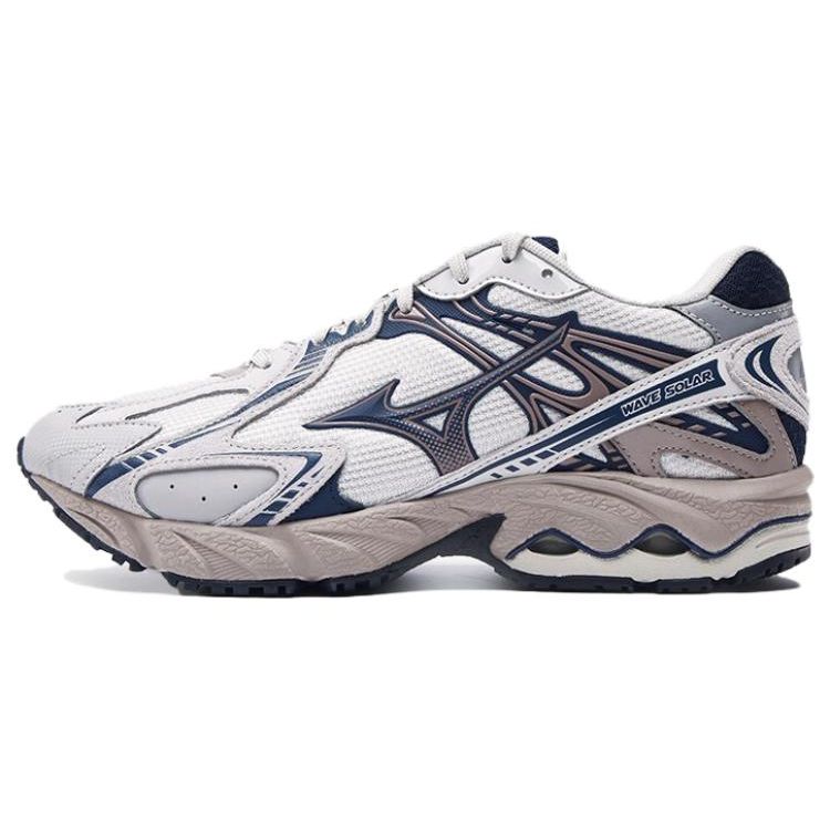 

Mizuno Wave Solar V2 TPU Спортивные трендовые амортизирующие низкие повседневные кроссовки Унисекс кроссовки Молочно-белый D1GH231801 42.5