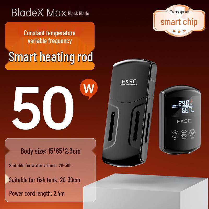 

Smart Aquarium Heater: Automatic Temperature Control, Waterless Shutoff, Variable Frequency, Compact & Efficient