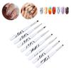 8pcs Nail Art Brush Set Professional Home Nail Salon Nail Painting Drawing Liner Brush for Artist Beginner