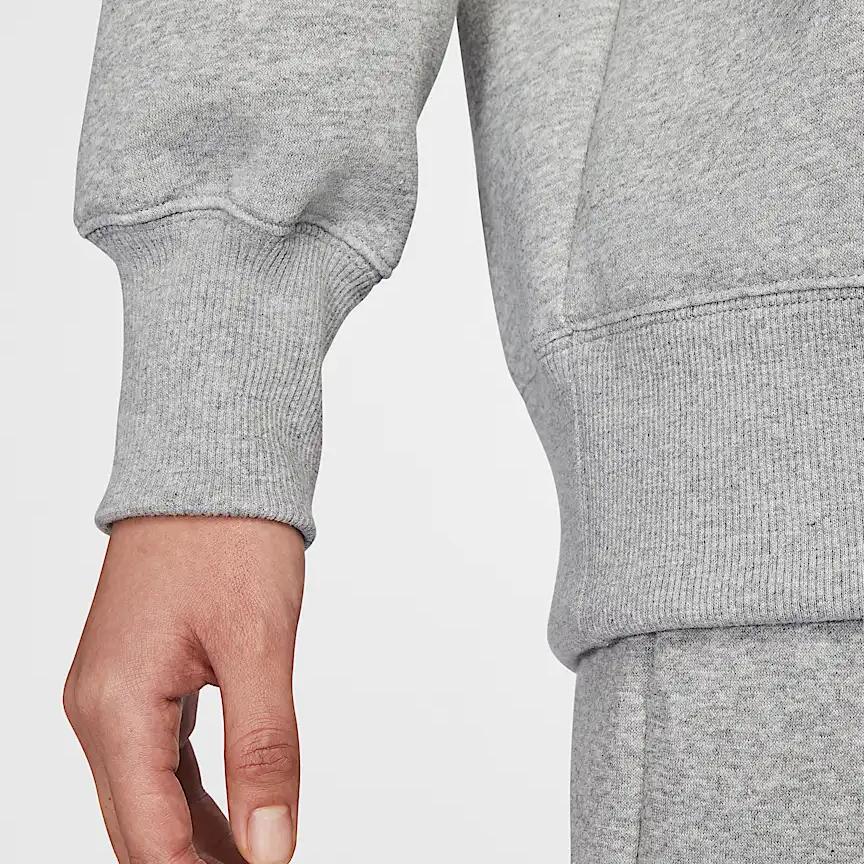 Nike Sportswear Phoenix Fleece Oversized Logo Sweatshirt Women Sweatshirt Dark-Gray Off-White HJ0932-063