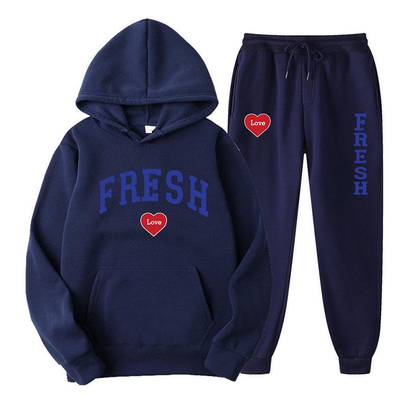 2025 Cross Love Heart Print Y2K Hoodie Sweatshirt Pullover - Plus Velvet Thickened Style