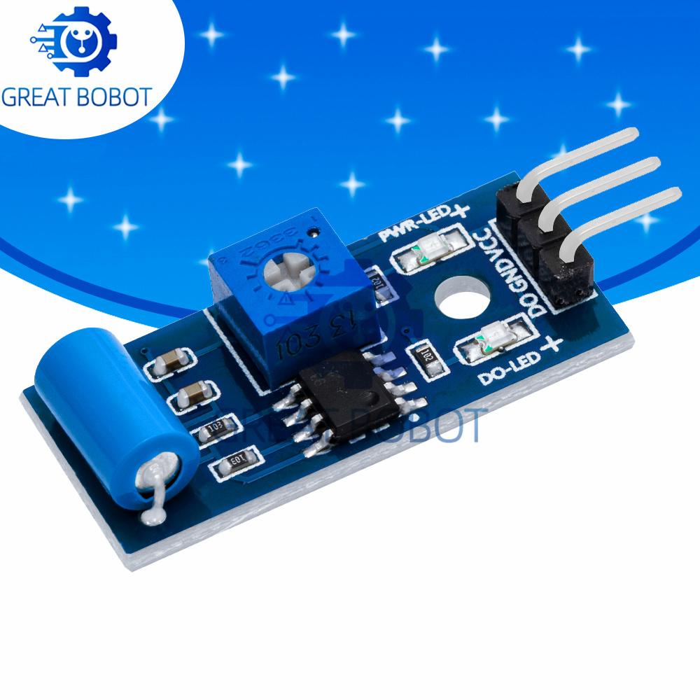 Normally Closed Type Vibration Sensor Module Alarm Sensor Module Vibration Switch SW-420 for Arduino Replacement Sensors2