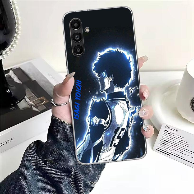 Blue Lock Isagi Yoichi Phone Case For Samsung Galaxy A13 A14 A15 A16 A17 A53 A54 A55 A56 A57 A33 A34 A35 A36 A37 A23 A24 A25 A26