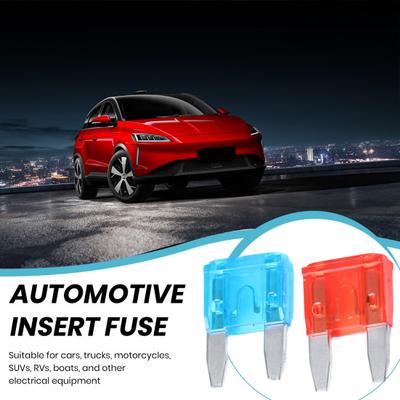 25 Stück 10 Ampere Mini-Auto-Sicherheitsdraht-Plug-Play-Automobil-Ersatz-Sicherheitsdraht-Fahrzeuge Einfache Inspektion Sicherheitsdraht-Anschlüsse