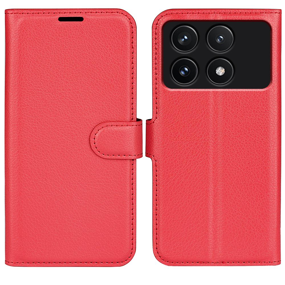 For Xiaomi Poco F6 Pro 5G/Redmi K70 5G/K70 Pro 5G Case PU Leather Card Slots Pocket Stand Phone Cover