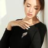 Brooch Female Rose Gold Wheat Ear Flower Corsage Elegant Suit Pin Accessories Classic Retro