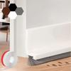 1Roll Door Seal Draft Stops with Brush Reduce Noise Door Sweep Breeze Blocker Insect Proof Dust Proof Sound Proof Seal Strips