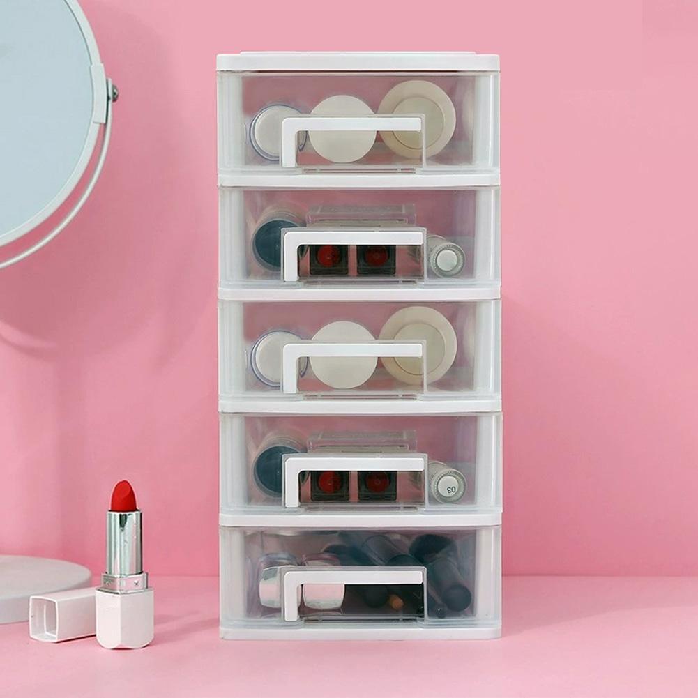 5 Layer Desktop Storage Box Stationery Sorting Storage Drawer Space Saving Tabletop Drawer Cosmetic Desktop Organizer Boxes