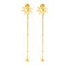 Stainless Steel Earrings Classic Sun Totem Long Snake Beads Chain Stud Earrings For Women Jewelry Fashion Popular Friend Gifts