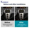 Für Toyota Yaris 2006 2007 2008 2009 2010 2011 Echter Weicher Carbonfaser-Aufkleber LHD Auto Mittelkonsole CD AC Knopf Zubehör