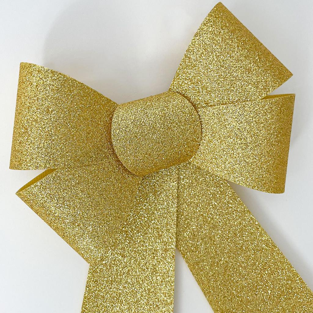 Christmas Bow Red Gold Xmas Tree Large Bowknot For Home Decoration Wedding Navidad New Year Party DIY Hanging Decor