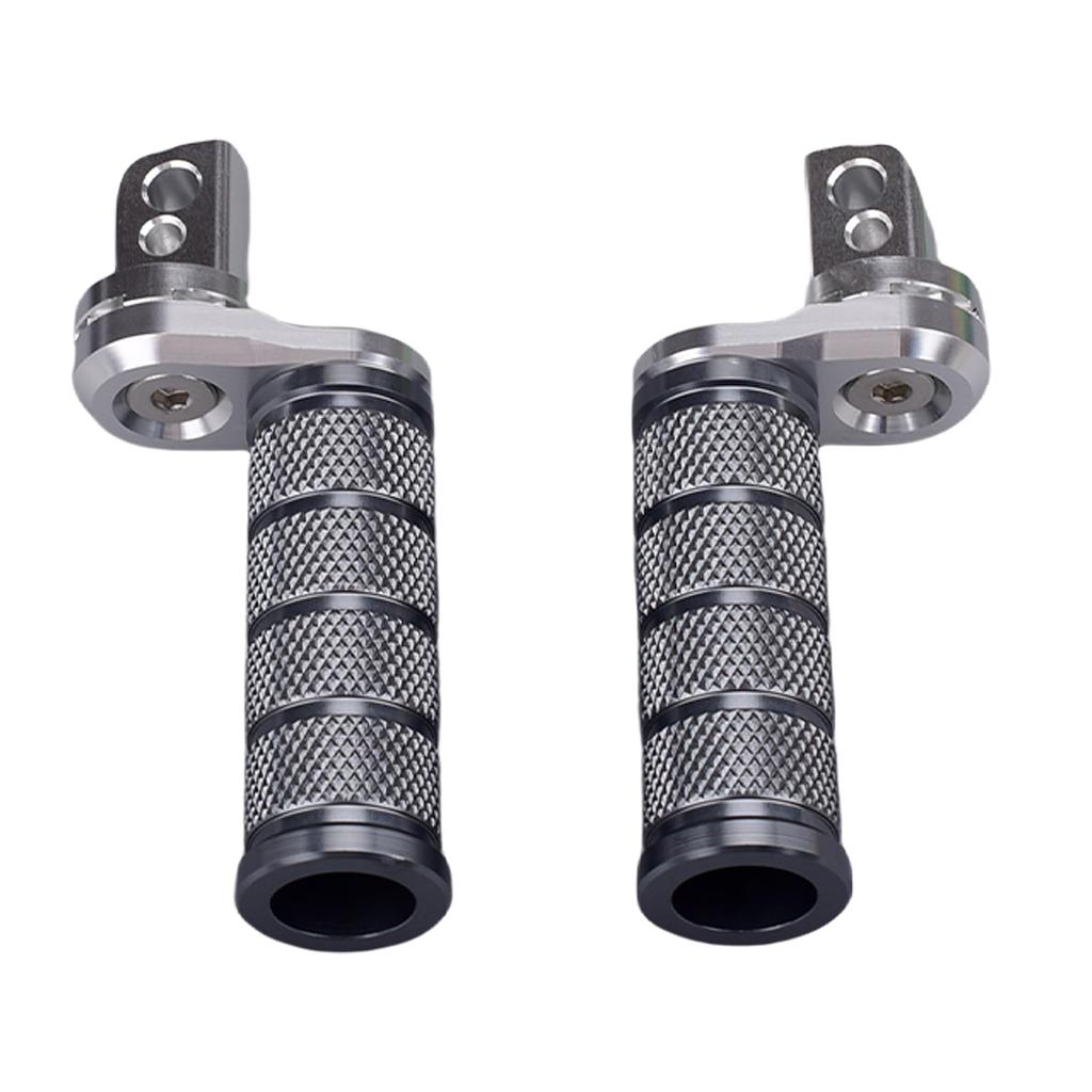 HRuizq Motorrad Aluminium Trittstufe Verstellbar Anti-Rutsch Mehrstufige Kombination Beifahrer Trittstufe