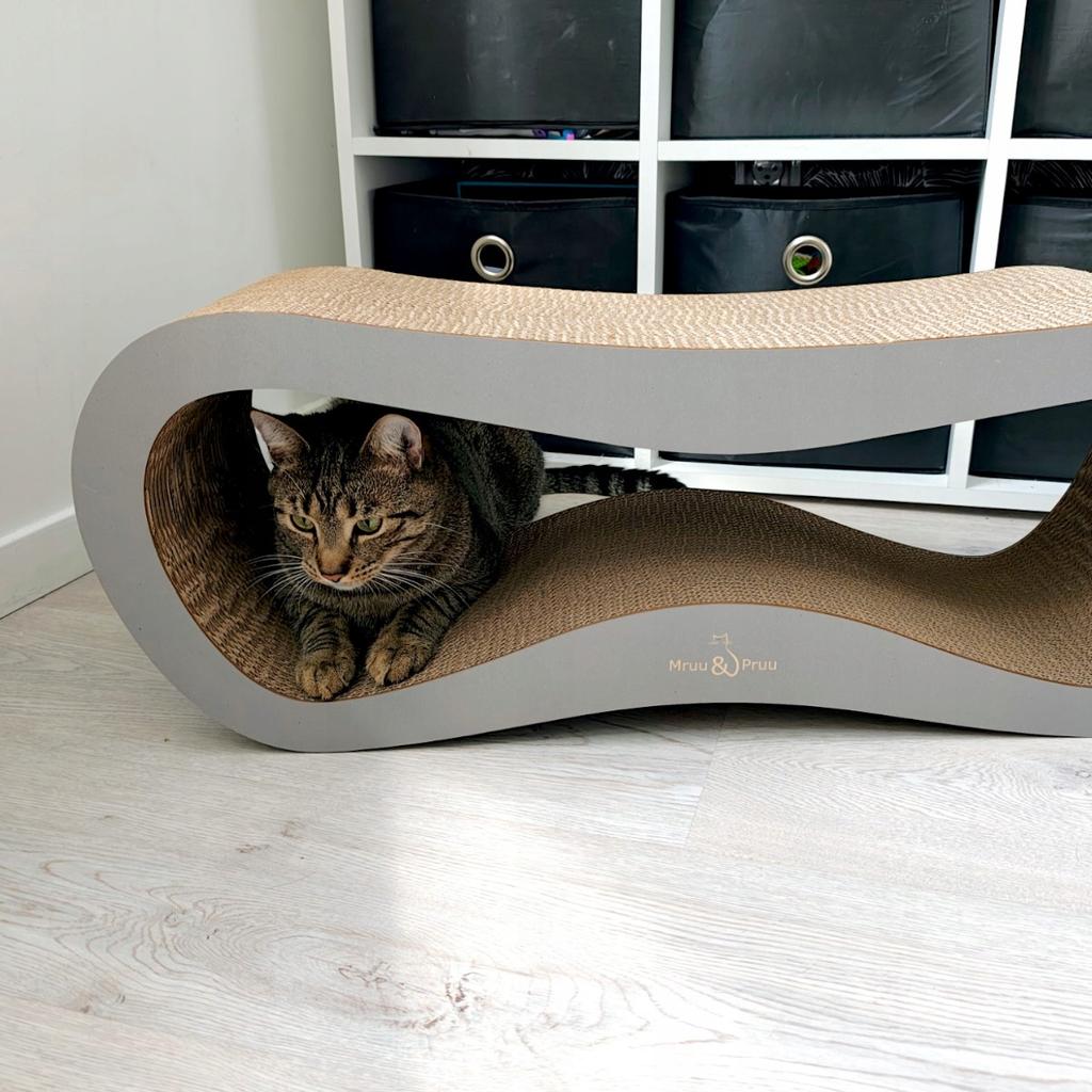 Leon cat scratching post | slate gray | 78x28x24 cm | MruuPruu