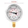 Metal Pressure Gauge 0-250Bar 3750PSI 0-600Bar 8500Psi 1/4" 63mm Dial Hydraulic Water Pressure Gauge manometer pressure measure
