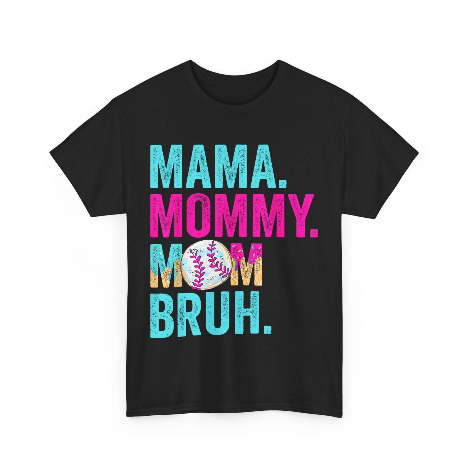 Baseball Mom Shirt, Mama Mommy Mom Bruh Baseball Mom Drip Ice Cream Shirt 3XL