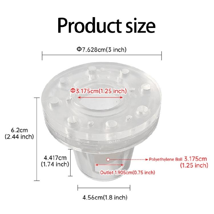 Replacement Bailing Scuppers Fits Over 1-1/8in Tubes Marine Valves Ball Drain Plug Boat Self Bailing Ball Scupper Valves
