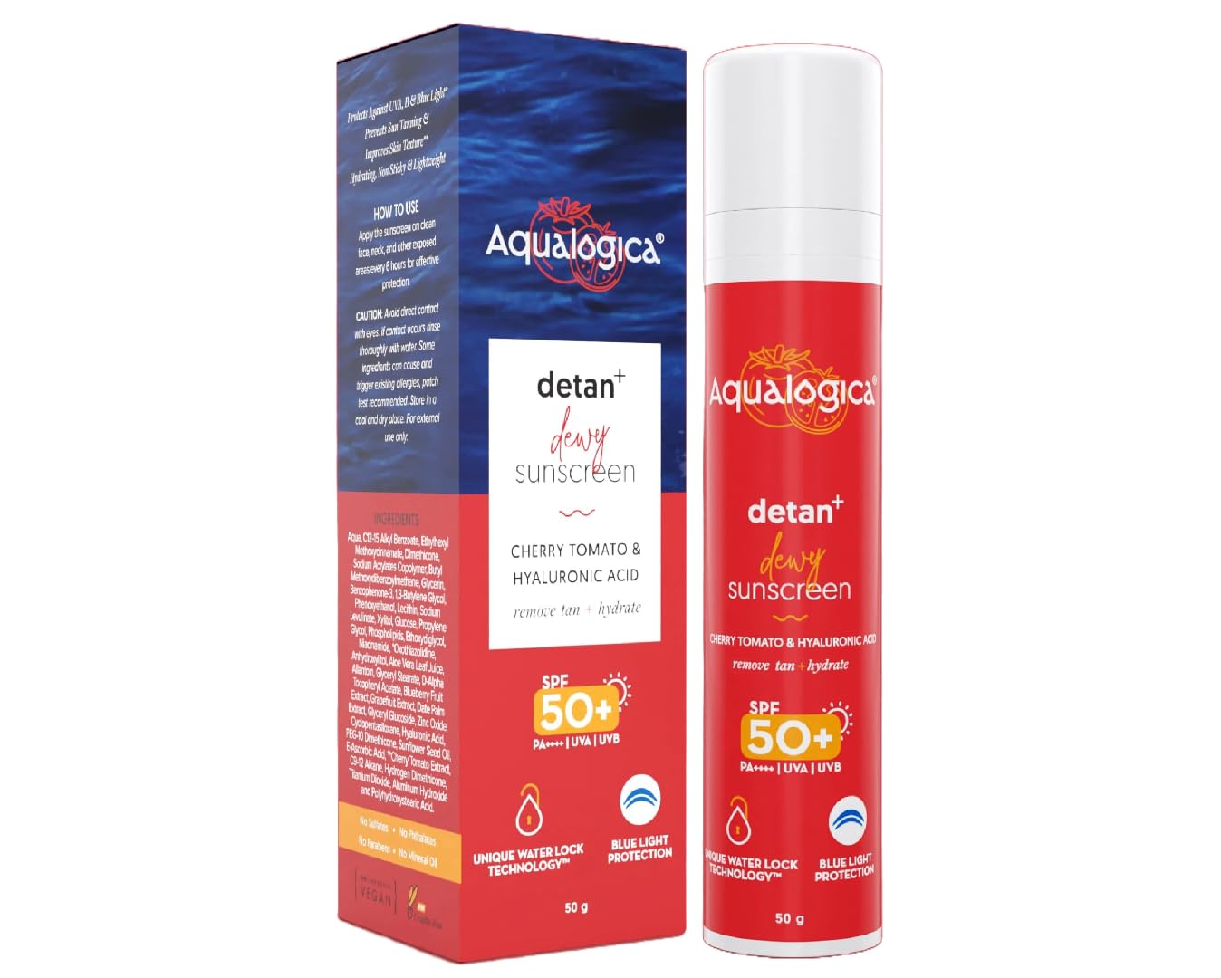 

Aqualogica Detan+ Lightweight Sunscreen SPF 50+ (50g)