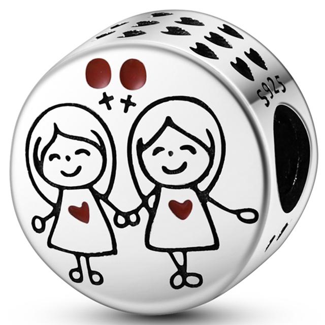 925 Silver Heart Silver Series Pendant Charm Beads Fit Original Bracelet Necklace For Women Diy Making Jewelry Gift