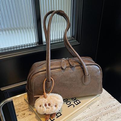 Trendige tragbare Bowlingtasche Damen Herbst und Winter neue Mode vielseitige einzelne Schulter Umhängekissen-Tasche