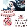 Slayer Kamado Demon Nezuko Birthday Party Decoration Balloons Banner Cake Topper