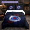 Biancheria da letto a tema Rangers FC Set 3 Pezzi Copripiumino Biancheria da letto Decorativa Per Stanza Adolescenti Decorazione Casa