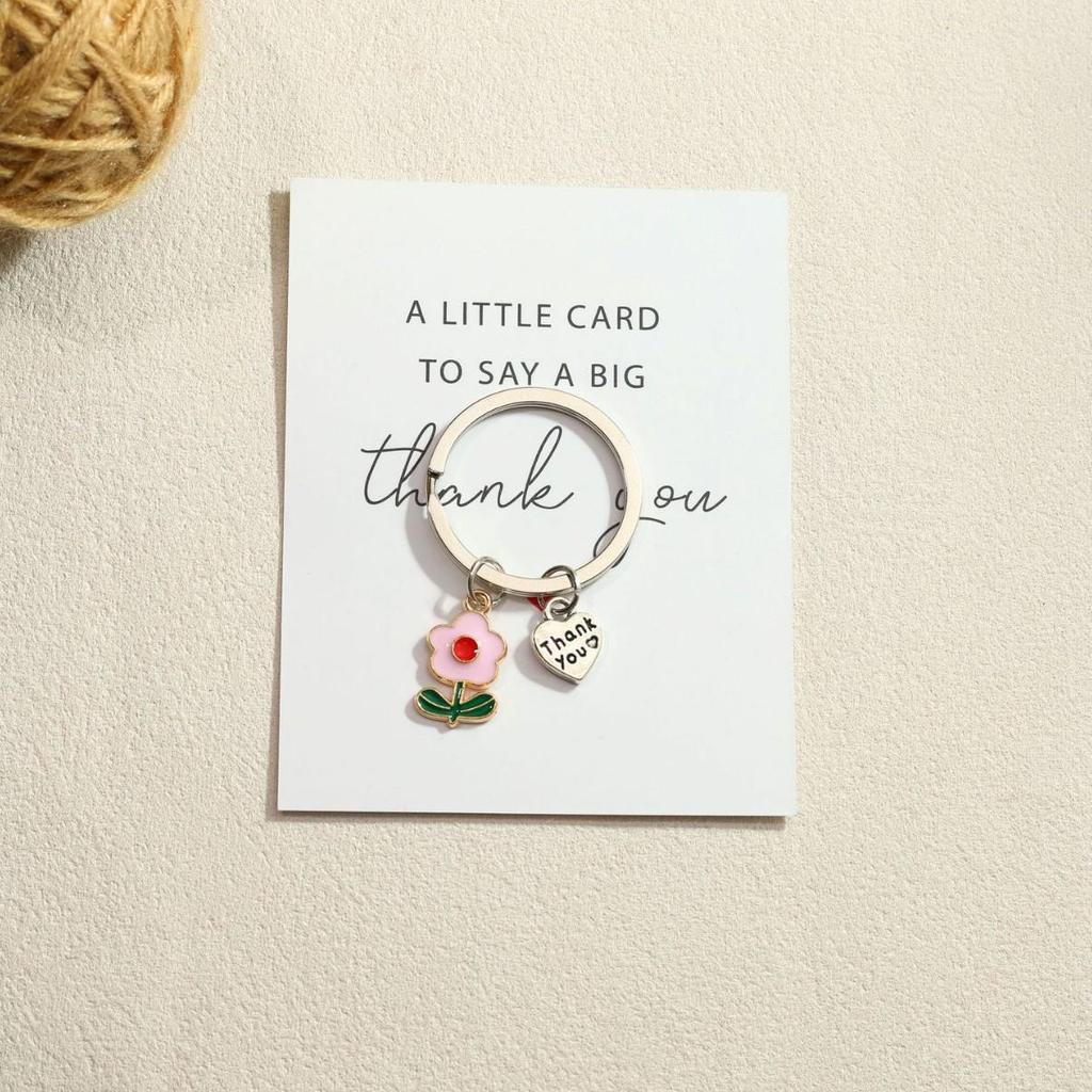 Frangipani Cartoon Keychain: Creative Thank You Gift