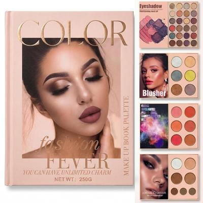 HUDA GIRL 4-in-1 Makeup Book Palette All In One - Eyeshadow Palette, Highlighter Makeup, Blusher Contour, Bronzer Powder - Professional Cosmetic Kit