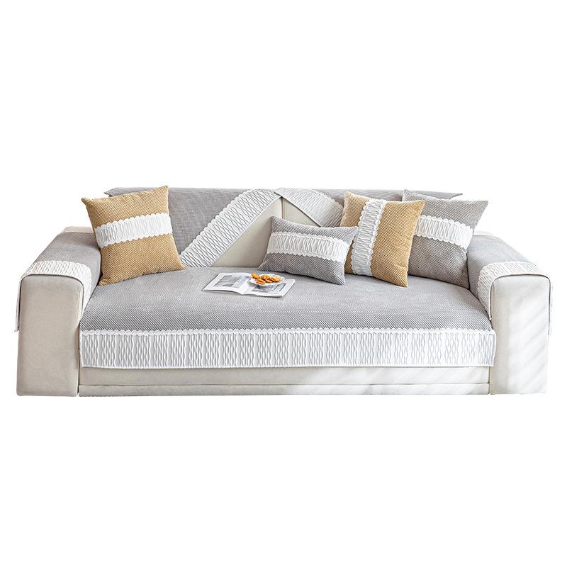 Corduroy Sofa Cushion, Four-Season High-Grade Sense, Non-Slip Mat, Seat Cushion All-Inclusive, Sofa Cover Towel, Sofa Cover