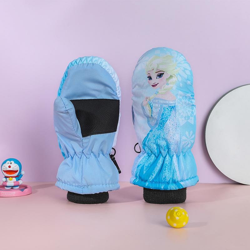 Premium Children's Fleece Ski Gloves - Warm, Thick, Non-Slip Winter Outdoor Gloves for Kids and Babies