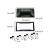 Carbon Fiber License Plate Frames Heavy Duty Car Auto Tag Holder Cover Rattle-Proof Front and Rear Plate Mounting Kit
