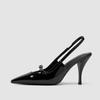 Fashion Small Heel Shoes Niche Design Sense Baotou Sandals Women'S Summer 2024 New Cat Heel Shoes