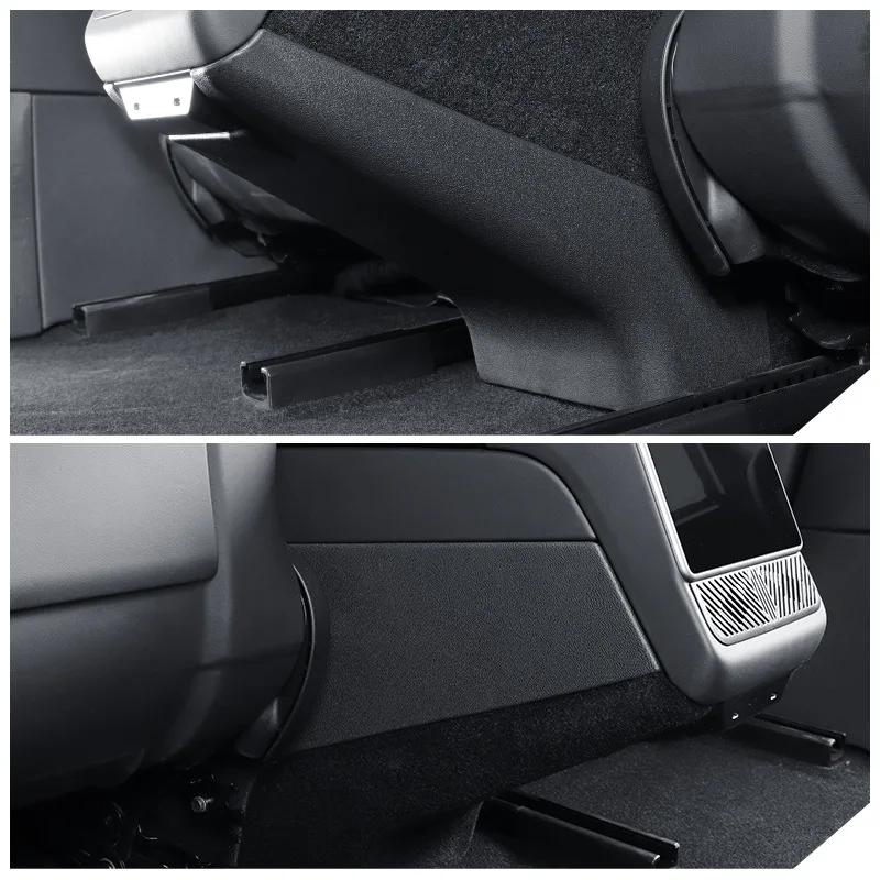For Tesla Model Y Juniper 2025 Back Kick Panel Cover TPE Rear Seat Child Anti-Kick Board Anti Dirty Kickproof Mats Accessories