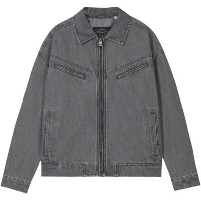 Levis American Vintage Wash Distressed Casual Comfortable Zip Long Sleeve Denim Jacket Men Jackets 005MU-0000