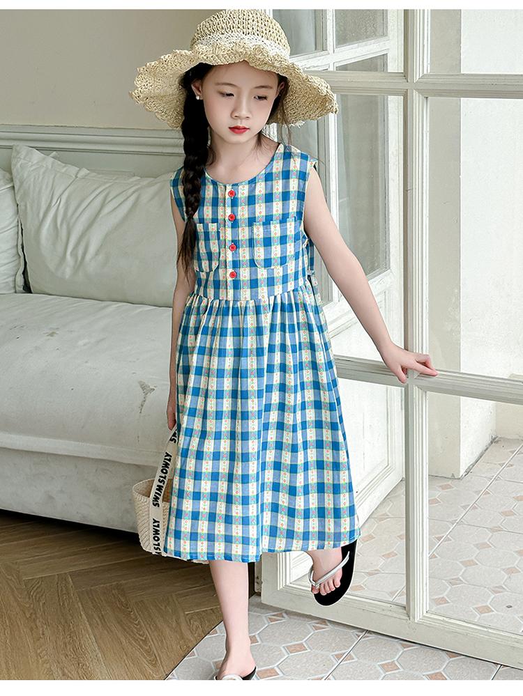 Girls' Summer Dress 2026 New Fashionable Children's Summer Dress Girls' Summer Cool Korean Edition Super Beautiful Dress